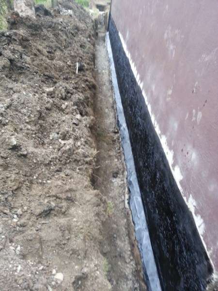 Drenáž okolo RD Sereď