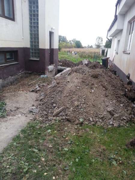 Drenáž okolo RD Sereď