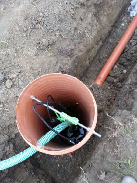 Drenáž okolo RD Sereď