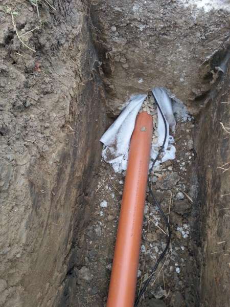 Drenáž okolo RD Sereď