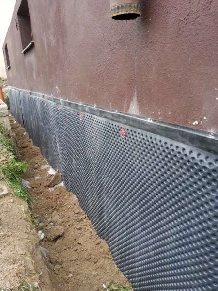 Drenáž okolo RD Sereď