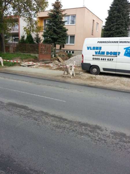 Drenáž okolo RD Sereď