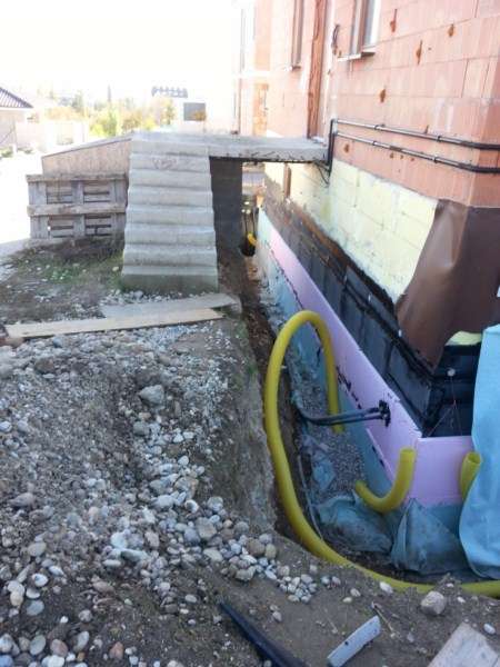 Drenáž okolo RD Bratislava Rača