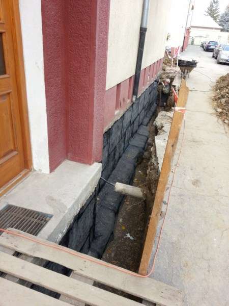 Drenáž bytovky Piešťany