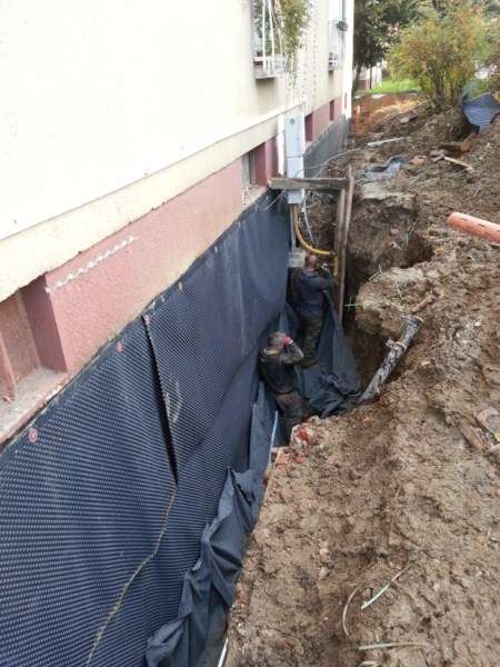 Drenáž bytovky Piešťany