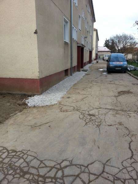 Drenáž bytovky Piešťany