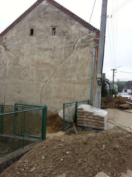 Zosilnenie základo RD Melčice - Lieskové