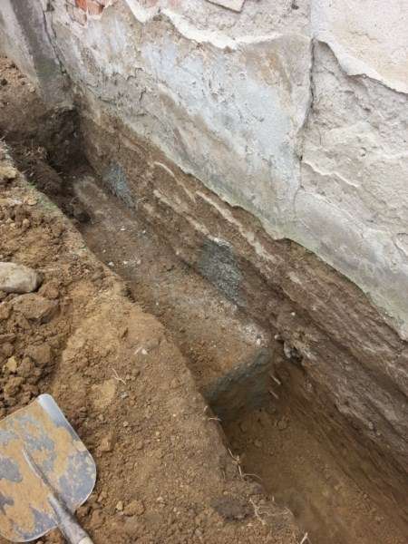 Zosilnenie základo RD Melčice - Lieskové