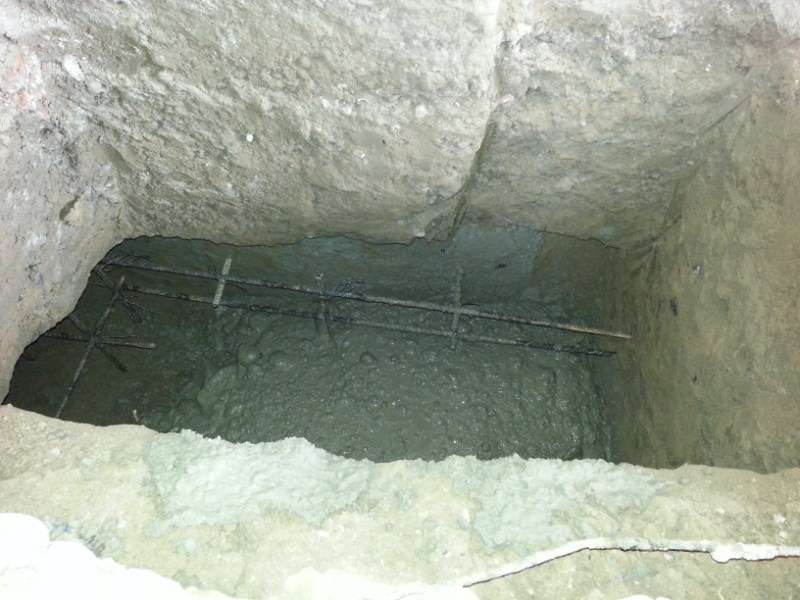 Zosilnenie základo RD Melčice - Lieskové