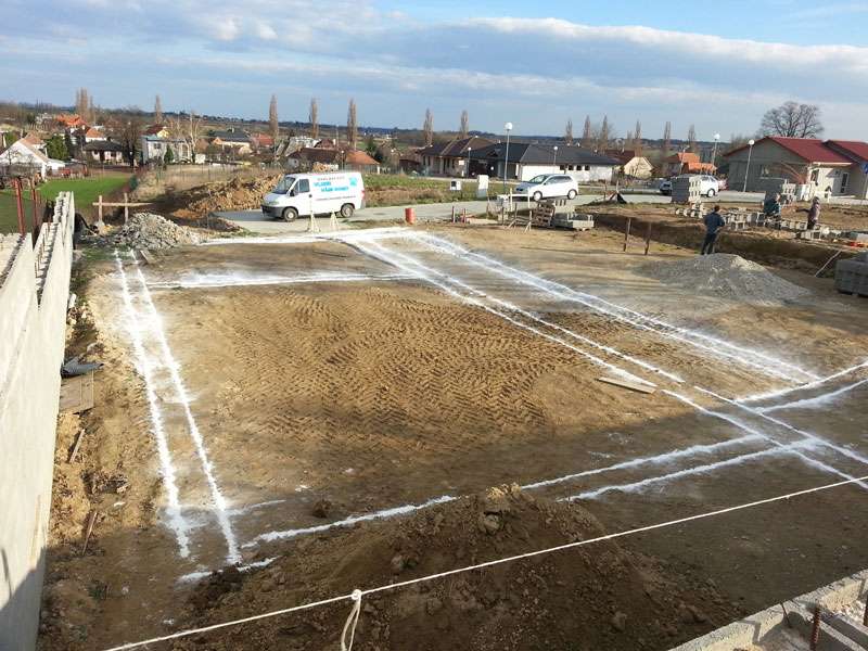 Výstavba rodinného domu - Suchá nad parnou