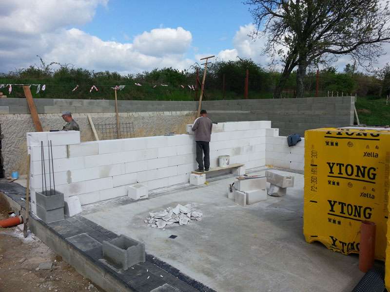 Výstavba rodinného domu - Suchá nad parnou