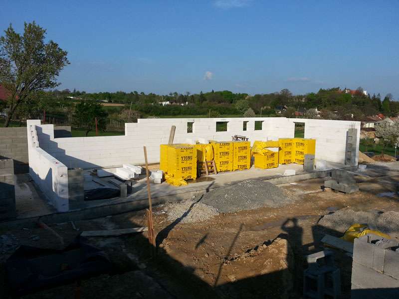 Výstavba rodinného domu - Suchá nad parnou